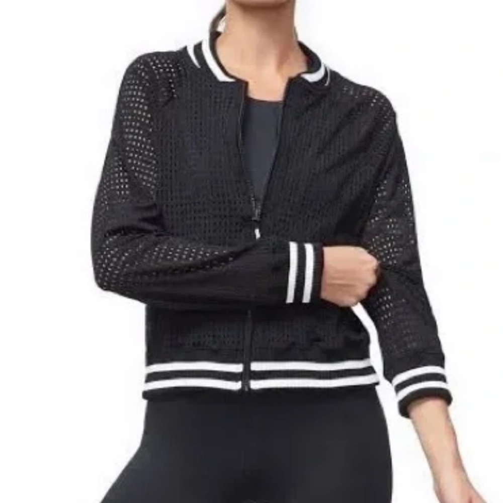 Good American Black Mesh Jacket